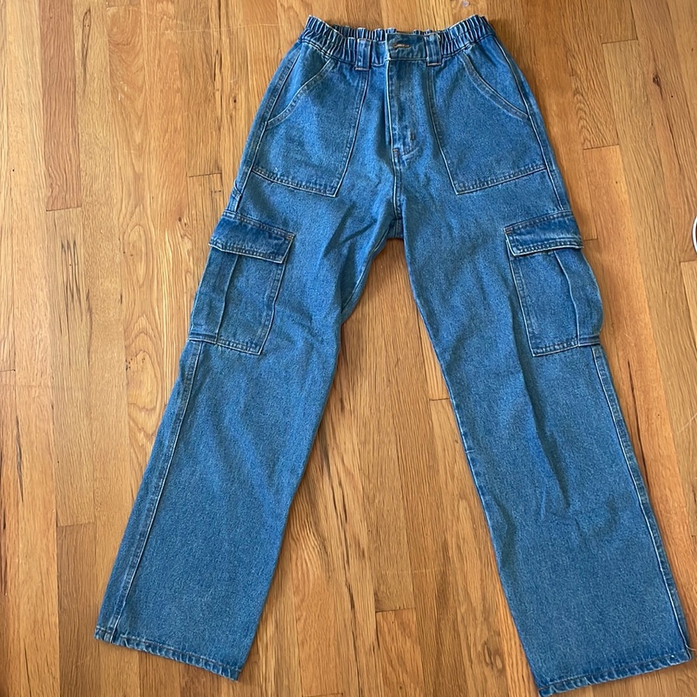 Brooklyn Karma scrunch waist straight leg jeans